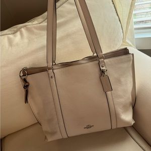 Coach Cream Handbag/Laptop Bag